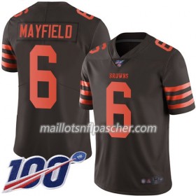 Maillot Cleveland Browns Baker Mayfield 6 Nike Brown 100th - Homme